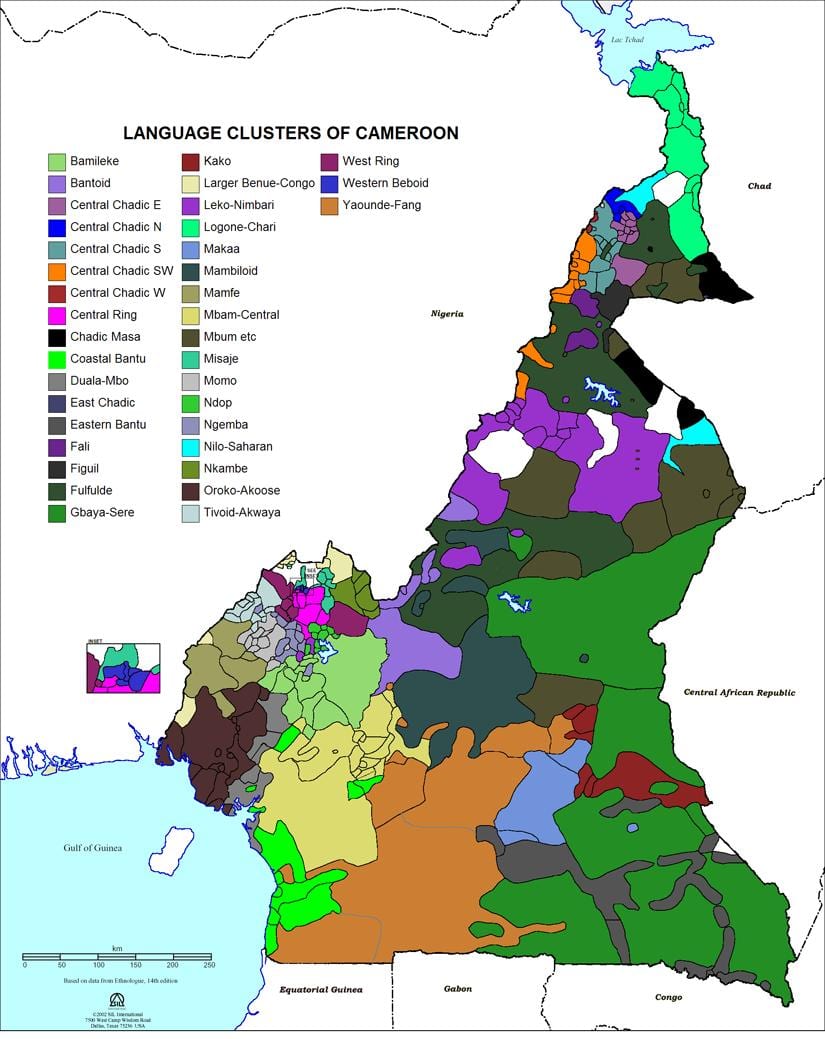 แผนที่ของกล้องถ่ายภาพภาษา