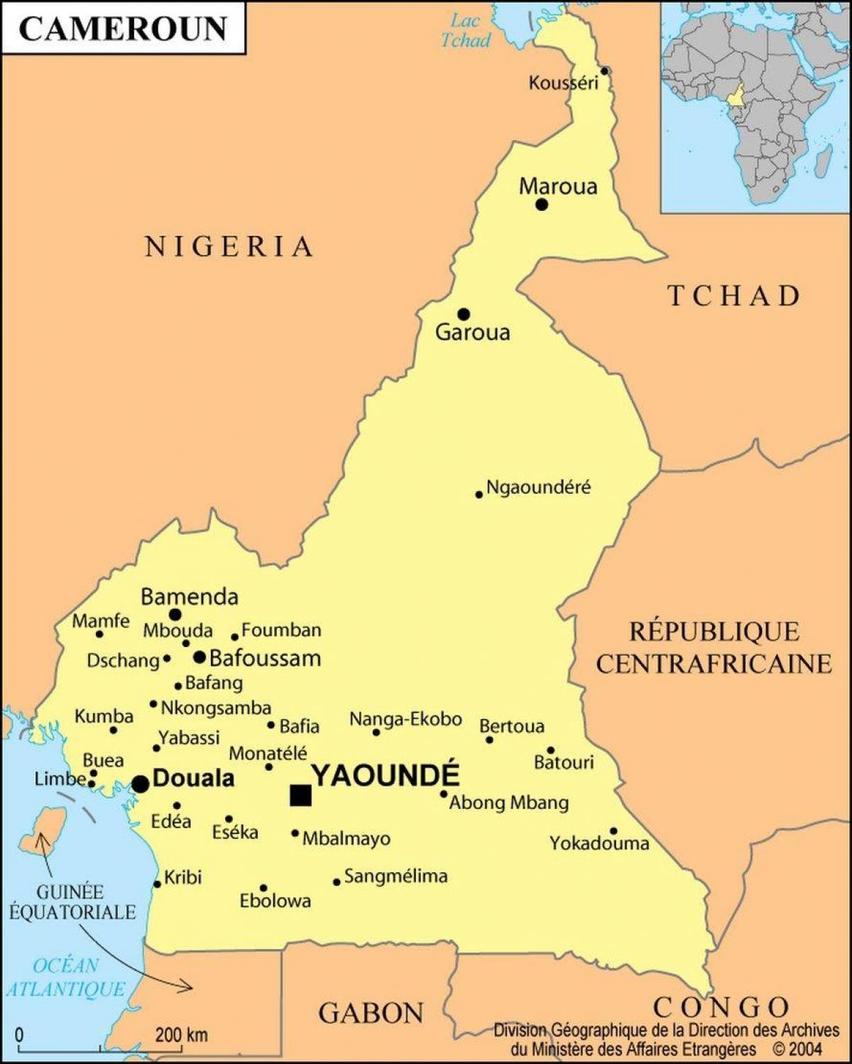 แผนที่ของกล้องถ่ายภาพ Cameroon_ provinces. kgm